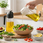 2-Pack 16oz 2-in-1 Glass Olive Oil Sprayer & Dispenser