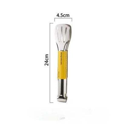 Stainless Steel Kitchen Tongs - 7/9/12/14 Inch Heat-Resistant Serving & BBQ Utensils