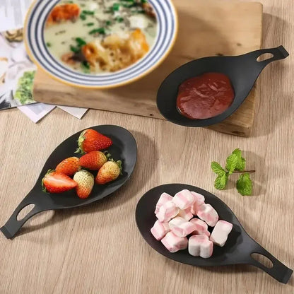 Silicone Spoon Rest Utensil Holder - Heat-Resistant Spatula & Spoon Tray for Kitchen