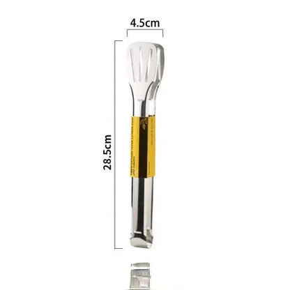 Stainless Steel Kitchen Tongs - 7/9/12/14 Inch Heat-Resistant Serving & BBQ Utensils